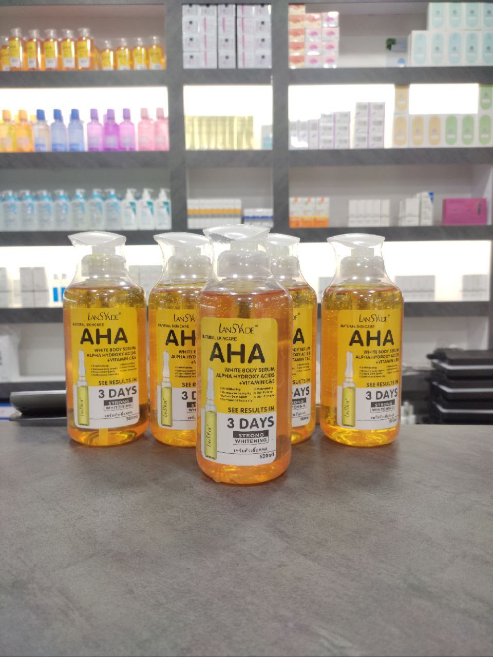 سرم سفید کننده بدن لنسیاد AHA